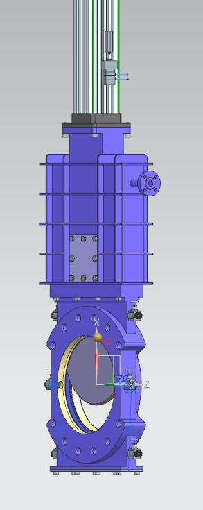 Vannes à guillotine spéciales sous silo avec orifice de ventilation et racleur conique
