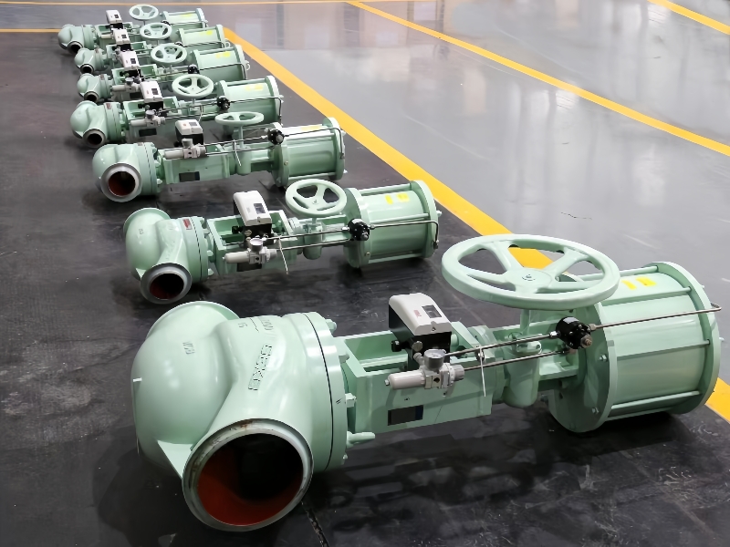 Vanne de commande monoplace à piston pneumatique intelligent à équilibrage de pression et faible niveau sonore, avec refroidissement et faible bruit.