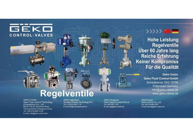 Application des vannes à globe à cage multi-étages haute pression