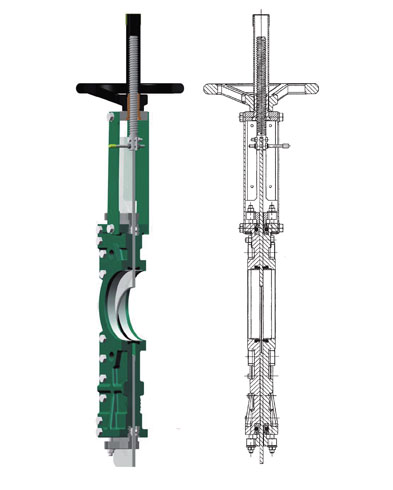 Knife Gate Valve Through Conduit